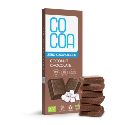 30035CZEKOLADA KOKOSOWA BEZ DODATKU CUKRU BIO 40 g - COCOA-1