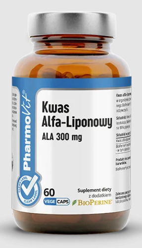 30073KWAS ALFA-LIPONOWY ALA (300 mg) BEZGLUTENOWY 60 KAPSUŁEK - PHARMOVIT (CLEAN LABEL)-1