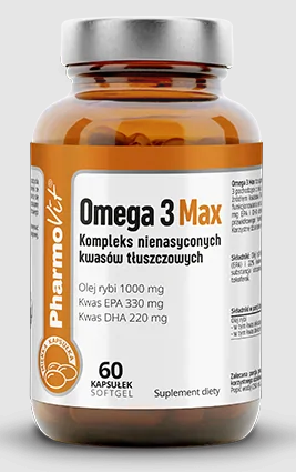 30074OMEGA 3 MAX BEZGLUTENOWE 60 KAPSUŁEK - PHARMOVIT (CLEAN LABEL)-1