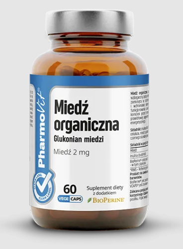 30076MIEDŹ ORGANICZNA (2 mg) BEZGLUTENOWA 60 KAPSUŁEK - PHARMOVIT (CLEAN LABEL)-1