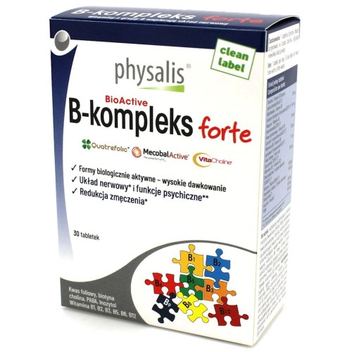 30091WITAMINA B-COMPLEX FORTE 30 TABLETEK - PHYSALIS-1