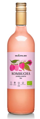 30233KOMBUCHA MALINOWA BIO 750 ml - DELIKATNA-1