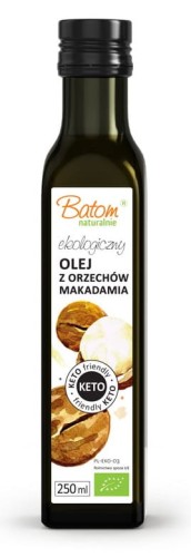 30313OLEJ Z ORZECHÓW MAKADAMIA VIRGIN KETO BIO 250 ml - BATOM-1