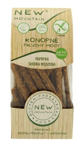 Paluchy mocy konopne ze słodką papryką wędzoną bezglutenowe 200 g - new mountain