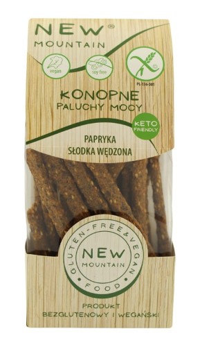 30314PALUCHY MOCY KONOPNE ZE SŁODKĄ PAPRYKĄ WĘDZONĄ BEZGLUTENOWE 200 g - NEW MOUNTAIN-1
