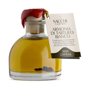 Przyprawa na bazie oliwy z oliwek z truflą białą 50 ml - sacchi tartufi