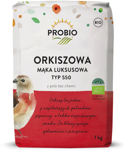 30396MĄKA ORKISZOWA LUKSUSOWA TYP 550 BIO 1 kg - PROBIO-1