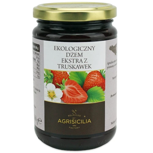30421DŻEM EKSTRA Z TRUSKAWEK BIO 360 g - AGRISICILIA-1
