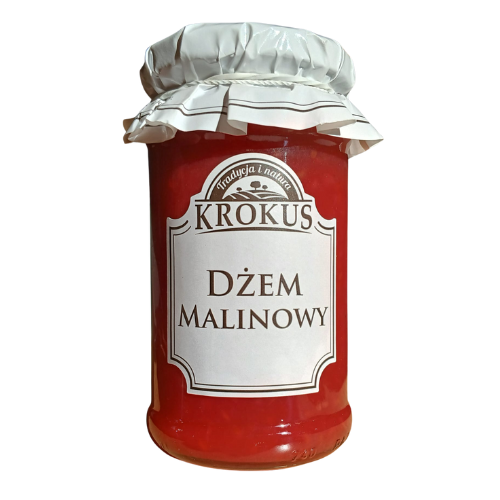 30424DŻEM MALINOWY O OBNIŻONEJ ZAWARTOŚCI CUKRU 235 g - KROKUS-1