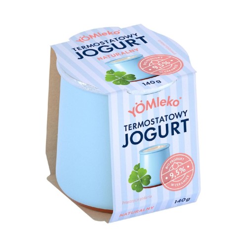 30453JOGURT TERMOSTATOWY NATURALNY 9,5 % BIO 140 g - YÖMLEKO-1