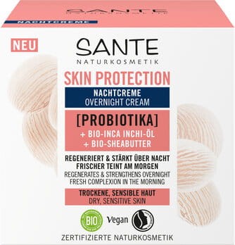 30494KREM DO TWARZY NA NOC OCHRONNY Z PROBIOTYKAMI, OLEJEM INCHI I MASŁEM SHEA ECO 50 ml - SANTE-1