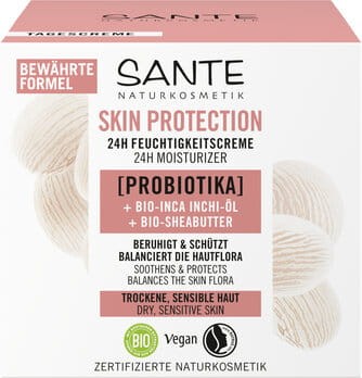 30495KREM DO TWARZY NA DZIEŃ I NA NOC NAWILŻAJĄCY Z PROBIOTYKAMI, OLEJEM INCHI I MASŁEM SHEA ECO 50 ml - SANTE-1