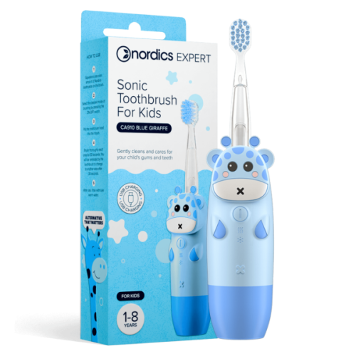 30522SZCZOTECZKA SONICZNA CA910 DLA DZIECI NIEBIESKA ŻYRAFA - NORDICS EXPERT-1