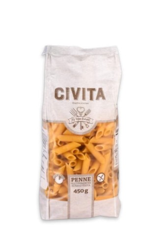 30545MAKARON (KUKURYDZIANY) PENNE BEZGLUTENOWY 450 g - CIVITA-1