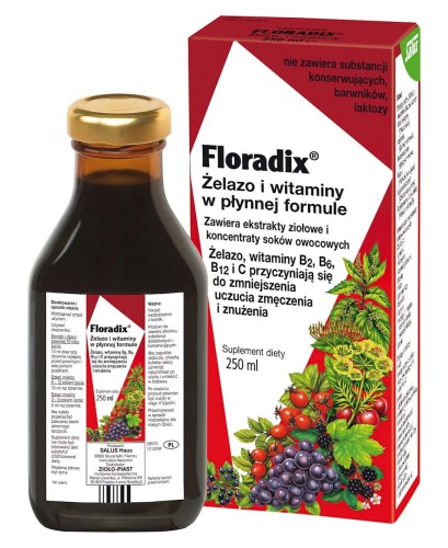 30042SUPLEMENT DIETY ŻELAZO + WITAMINY W PŁYNIE 250 ml - SALUS (FLORADIX)-1