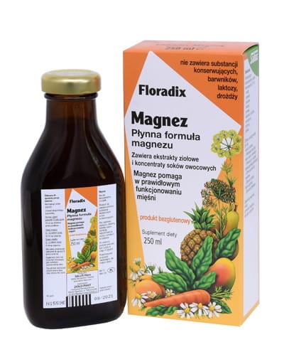 30045SUPLEMENT DIETY MAGNEZ W PŁYNIE BEZGLUTENOWY 250 ml - SALUS (FLORADIX)-1