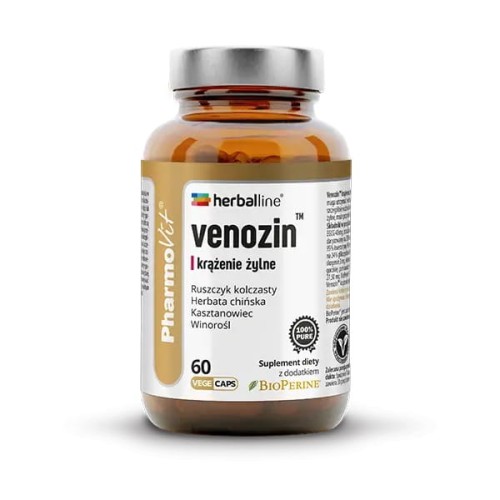16818KAPSUŁKI NA KRĄŻENIE ŻYLNE (VENOZIN) BEZGLUTENOWE 60 szt. - PHARMOVIT (HERBALLINE)-1