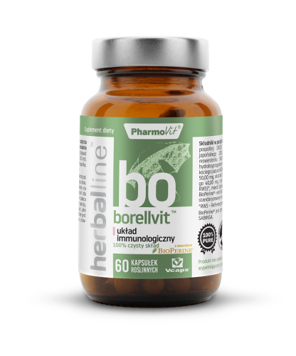 16821KAPSUŁKI NA UKŁAD IMMUNOLOGICZNY (BORELLVIT) BEZGLUTENOWE 60 szt. - PHARMOVIT (HERBALLINE)-1