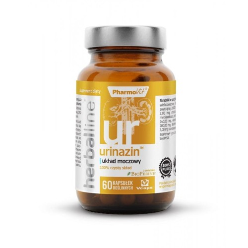 16824KAPSUŁKI NA UKŁAD MOCZOWY (URINAZIN) BEZGLUTENOWE 60 szt. - PHARMOVIT (HERBALLINE)-1