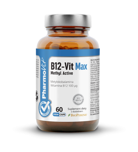17946WITAMINA B12 (100 µg) BEZGLUTENOWA 60 KAPSUŁEK - PHARMOVIT (CLEAN LABEL)-1