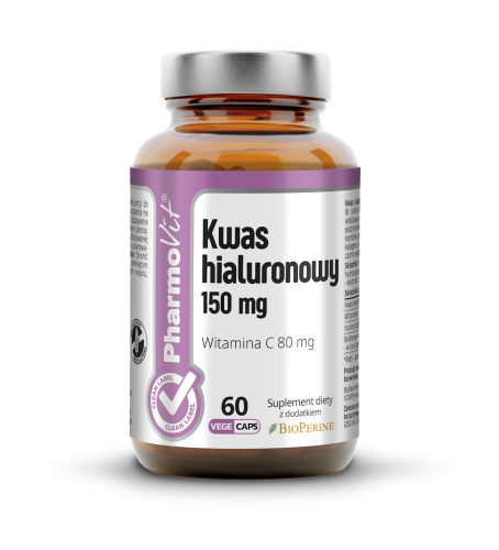 17949KWAS HIALURONOWY (150 mg) BEZGLUTENOWY 60 KAPSUŁEK - PHARMOVIT (CLEAN LABEL)-1
