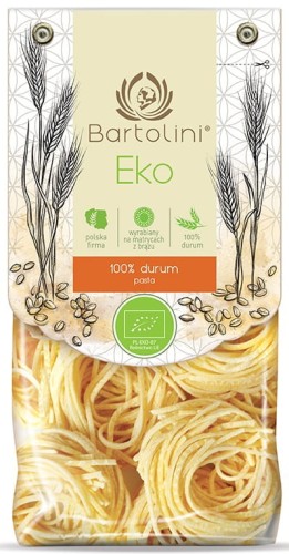18373MAKARON (SEMOLINOWY) GNIAZDA SPAGHETTI A'LA CHITARRA BIO 250 g - BARTOLINI-1