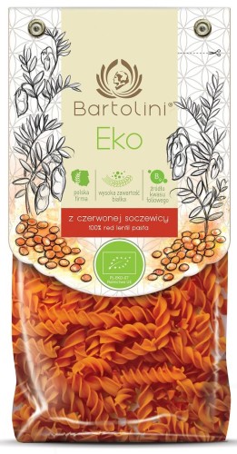 22716MAKARON PROTEINOWY (Z SOCZEWICY CZERWONEJ) ŚWIDERKI BIO 250 g - BARTOLINI-1