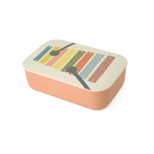 23090LUNCHBOX Z TWORZYWA PLA Z PRZEGRÓDKĄ DLA DZIECI MUZYKA 800 ml - CHIC MIC-1