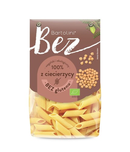 27544MAKARON PROTEINOWY (Z CIECIERZYCY) PENNE BEZGLUTENOWY BIO 250 g - BARTOLINI-1