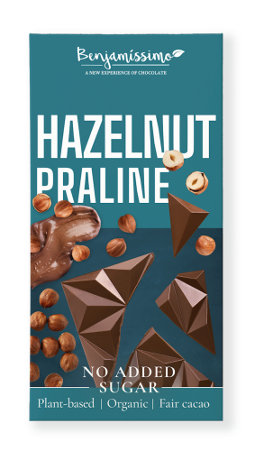 30246CZEKOLADA Z ORZECHAMI LASKOWYMI BEZ DODATKU CUKRÓW BEZGLUTENOWA BIO 60 g - BENJAMISSIMO-1