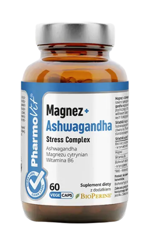 29490MAGNEZ + ASHWAGANDHA STRESS COMPLEX BEZGLUTENOWE 60 KAPSUŁEK - PHARMOVIT (CLEAN LABEL)-1
