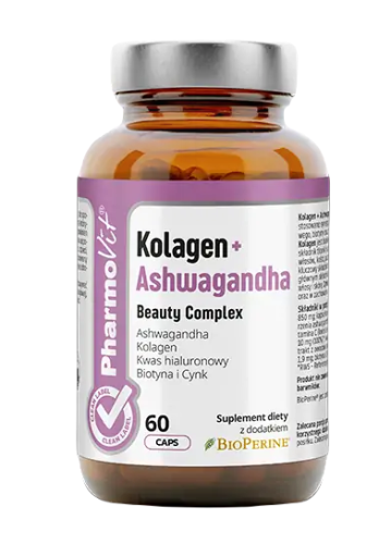 29488KOLAGEN + ASHWAGANDHA BEAUTY COMPLEX BEZGLUTENOWE 60 KAPSUŁEK - PHARMOVIT (CLEAN LABEL)-1