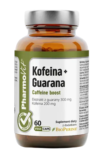 29487KOFEINA + GUARANA BEZGLUTENOWE 60 KAPSUŁEK - PHARMOVIT (CLEAN LABEL)-1