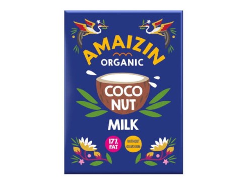 29841COCONUT MILK - NAPÓJ KOKOSOWY BEZ GUMY GUAR (17 % TŁUSZCZU) BIO 500 ml (KARTON) - AMAIZIN-1