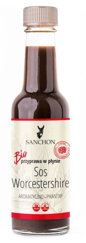 30665PRZYPRAWA W PŁYNIE WORCESTERSHIRE WEGAŃSKA BEZGLUTENOWA BIO 140 ml - SANCHON-1