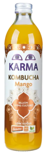 KOMBUCHA Z MANGO NISKA ZAWARTOŚĆ CUKRÓW FAIR FOR LIFE DEMETER BIO 500 ml - KARMA KOMBUCHA