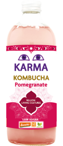 KOMBUCHA Z GRANATEM NISKA ZAWARTOŚĆ CUKRÓW FAIR FOR LIFE DEMETER BIO 1 L - KARMA KOMBUCHA