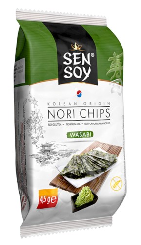 30756CHIPSY NORI WASABI BEZGLUTENOWE 4,5 g - SEN SOY-1
