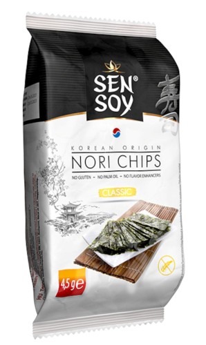 30758CHIPSY NORI KLASYCZNE BEZGLUTENOWE 4,5 g - SEN SOY-1
