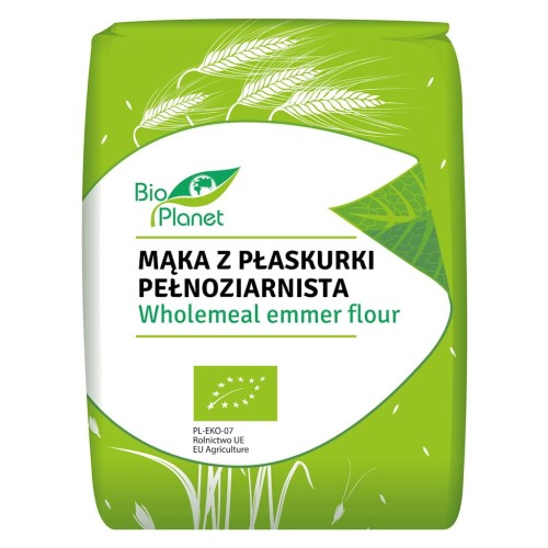 30843MĄKA Z PŁASKURKI PEŁNOZIARNISTA BIO 1 kg - BIO PLANET-1