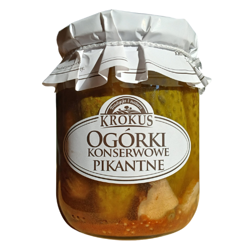 30853OGÓRKI KONSERWOWE PIKANTNE 500 g (250 g) - KROKUS-1
