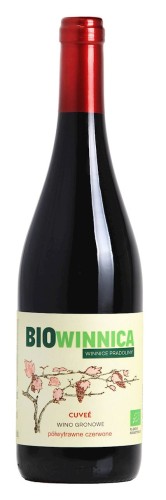 30895WINO CZERWONE PÓŁWYTRAWNE CUVÉE BIO 750 ml - WINNICE PRADOLINY (BIOWINNICA)-1
