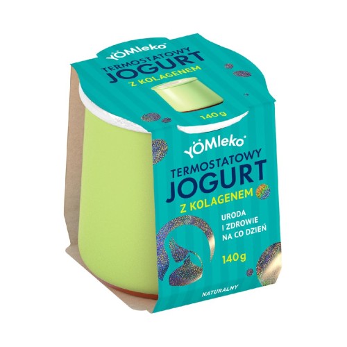 30896JOGURT TERMOSTATOWY NATURALNY BIO Z KOLAGENEM 140 g - YÖMLEKO-1