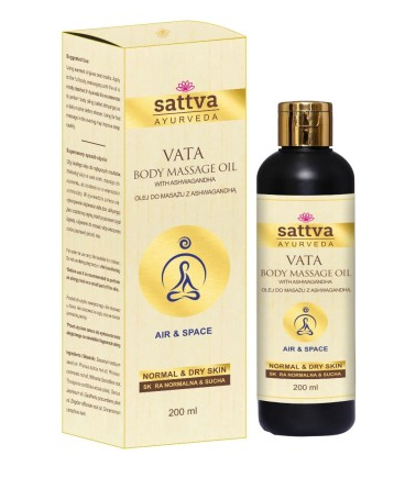 30966OLEJ DO MASAŻU RELAKSUJĄCY Z ASHWAGANDHĄ 200 ml - SATTVA (AYURVEDA)-1