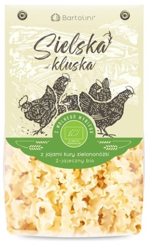 30999MAKARON (Z JAJ KURY ZIELONONÓŻKI) FALA BIO 250 g - BARTOLINI (SIELSKA KLUSKA)-1