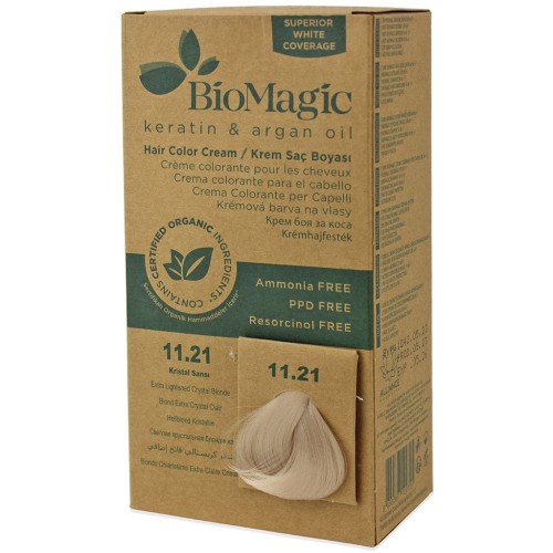 31004FARBA DO WŁOSÓW EXTRA JASNY KRYSZTAŁOWY BLOND (11.21) 250 g - BIOMAGIC-1