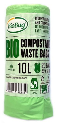 31021WORKI NA ODPADY BIO I ZMIESZANE 10 L 20 szt. (KOMPOSTOWALNE I BIODEGRADOWALNE) - BIOBAG-1