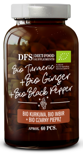 31064KURKUMA - IMBIR - PIPERYNA BIO 60 TABLETEK - DIET-FOOD-1