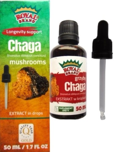31074GRZYBY CHAGA EKSTRAKT W KROPLACH 50 ml - ROYAL BRAND-1