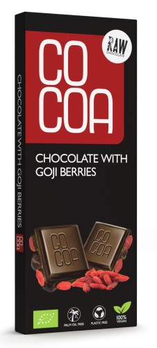 31183CZEKOLADA SUROWA Z JAGODAMI GOJI BIO 40 g - COCOA-1